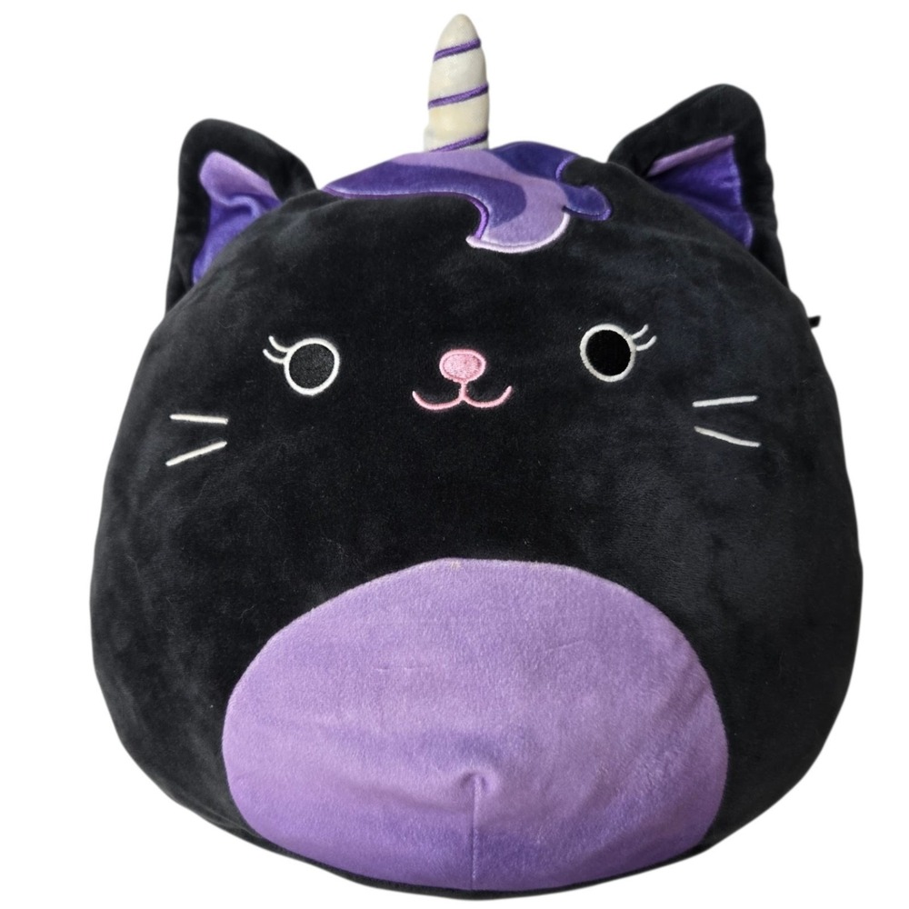 Squishmallows Nixy Caticorn Cat Unicorn Plush 12" Kellytoy Halloween Fantasy